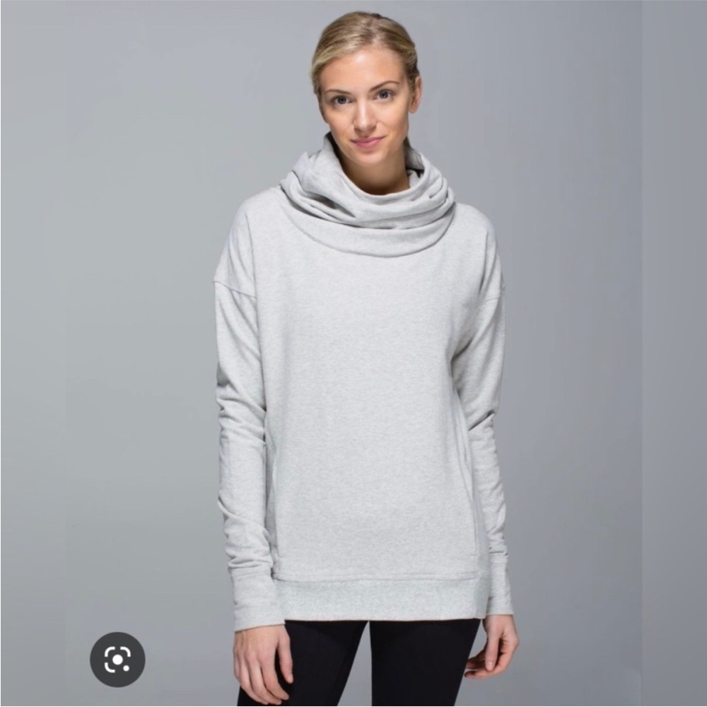 Lululemon Stress Less Pullover Hoodie Size 4 Heather Gray